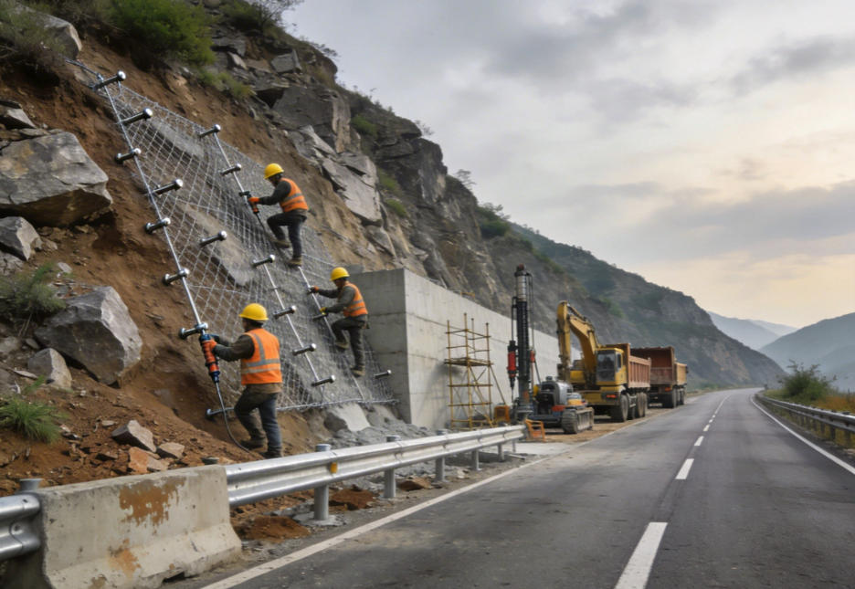 台山公路道路护坡